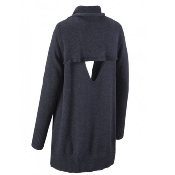CAbi Viactoria Back Cutout Navy Sweater - Picture 3 of 8